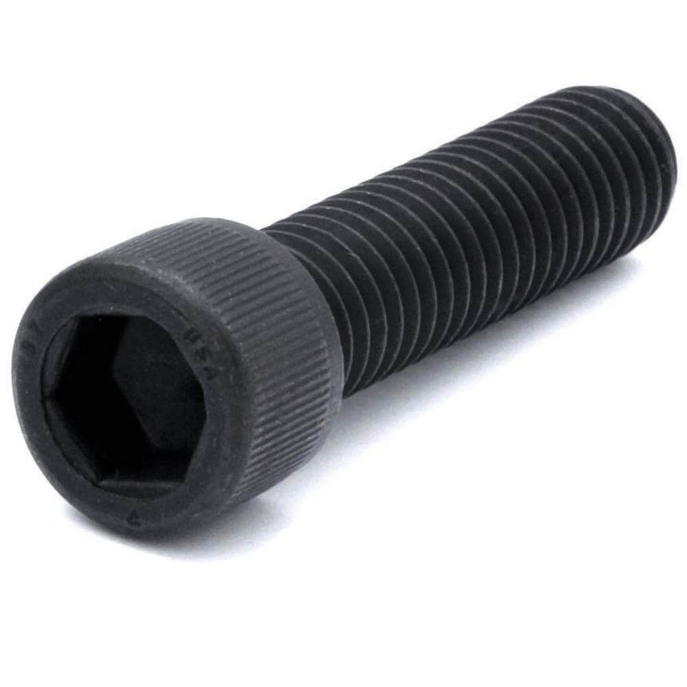 Hex Socket Cap Screw: #10-32 Thread, 3/4" Length Under Head, Alloy Steel, Thermal Black Oxide Finish