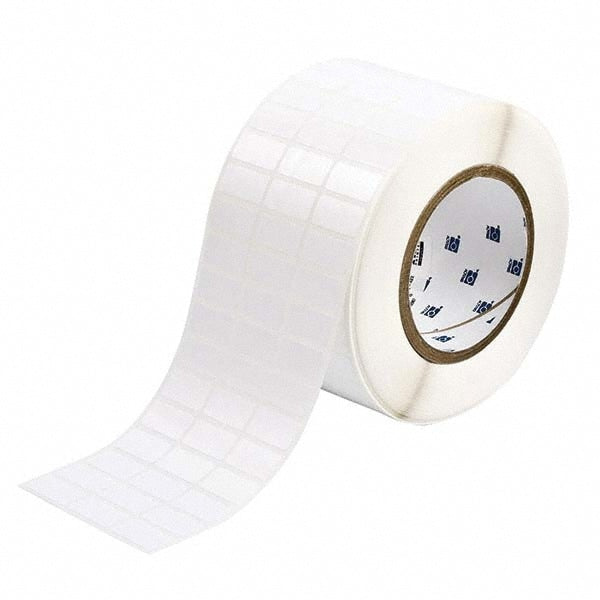 Label Maker Label: White, Polyester, 10,000 per Roll