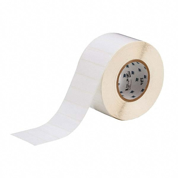 Label Maker Label: White, Polyester, 3,000 per Roll