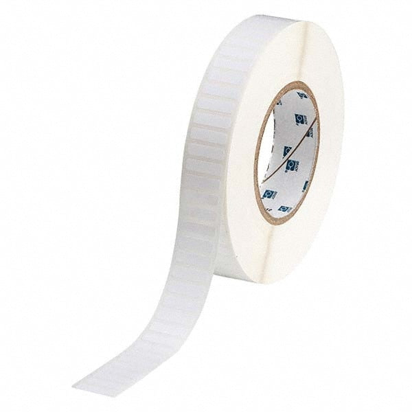 Label Maker Label: White, Polyester, 10,000 per Roll