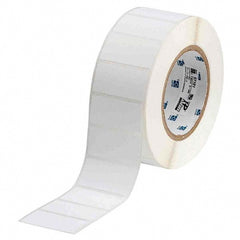 Label Maker Label: White, Polyester, 3,000 per Roll