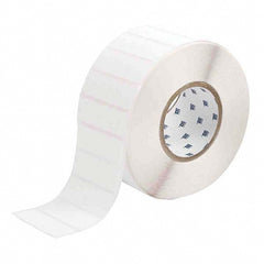 Label Maker Label: White, Polyester, 3,000 per Roll