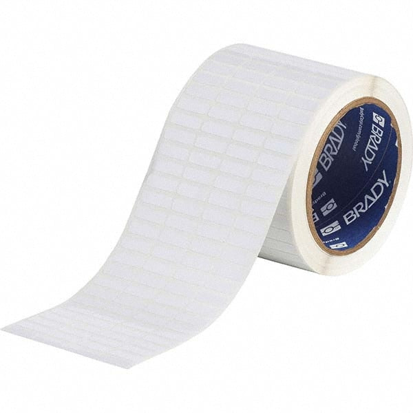 Label Maker Label: White, Polyester, 3/4" OAW, 10,000 per Roll