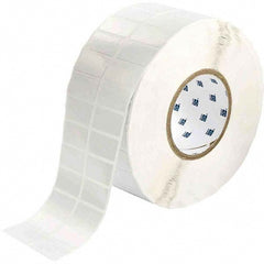 Label Maker Label: White, Polyester, 1-1/2" OAW, 10,000 per Roll