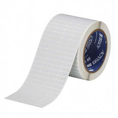 Label Maker Label: Light Gray, Metallized Polyester, 3/4" OAW, 10,000 per Roll