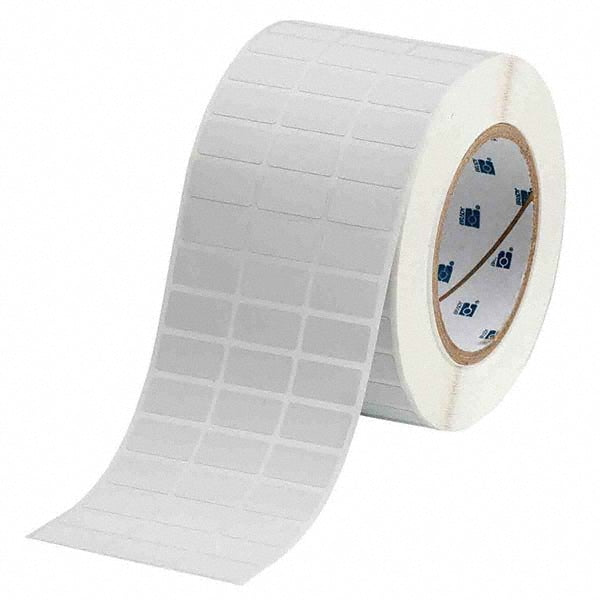 Label Maker Label: White, Polyvinylfluoride, 10,000 per Roll