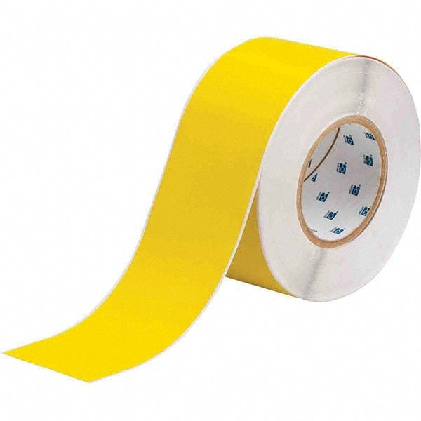 Continuous Tape for Printer: 3" x 300', Polyvinyl Fluoride, Yellow