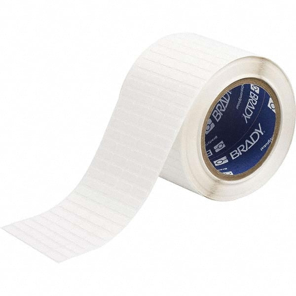 Label Maker Label: White, Vinyl, 3/4" OAW, 10,000 per Roll