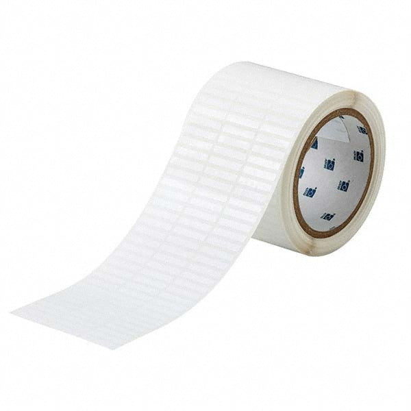 Label Maker Label: White, Polyester, 10,000 per Roll