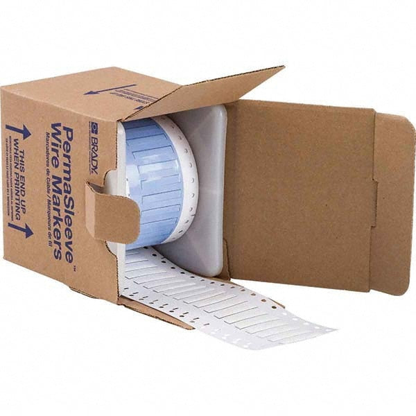 Label Maker Label: White, Polyolefin, 1-1/2" OAW, 500 per Roll