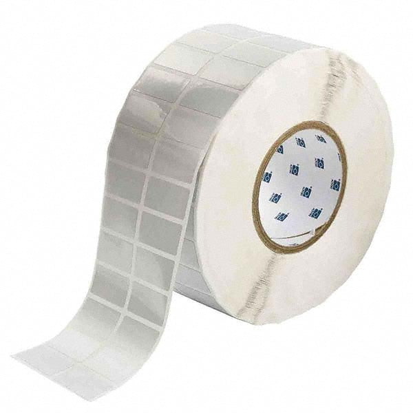 Label Maker Label: Silver, Metallized Polyester, 1-1/2" OAW, 10,000 per Roll