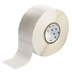 Label Maker Label: Clear & White, Vinyl, 3/4" OAW, 10,000 per Roll