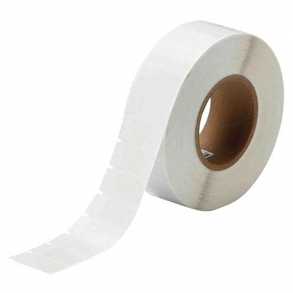 Label Maker Label: Clear & White, Vinyl, 3/4" OAW, 3,500 per Roll