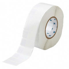 Label Maker Label: Clear & White, Vinyl, 3,000 per Roll