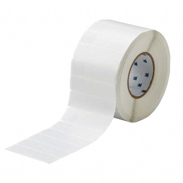 Label Maker Label: Clear & White, Vinyl, 3,000 per Roll