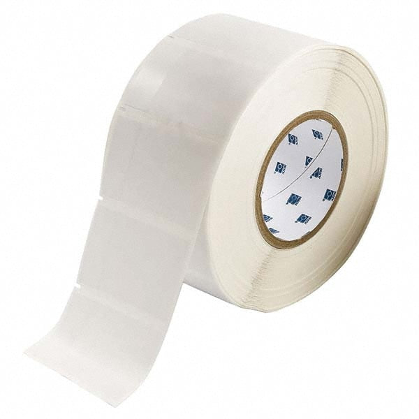 Label Maker Label: Clear & White, Vinyl, 1,500 per Roll