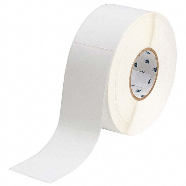 Label Maker Label: White, Polypropylene, 1,000 per Roll