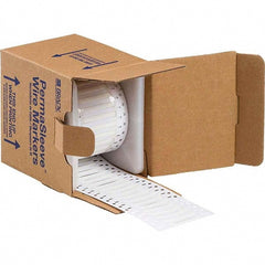 Label Maker Label: White, Polyolefin, 500 per Roll