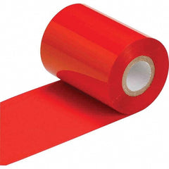 Printer Ribbon: 3.27" Wide, 984' Long, Red, Resin