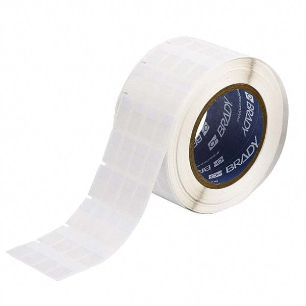 Label Maker Label: Clear & White, Vinyl, 1/2" OAW, 5,000 per Roll