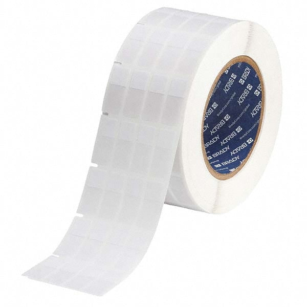 Label Maker Label: Clear & White, Vinyl, 1/2" OAW, 5,000 per Roll