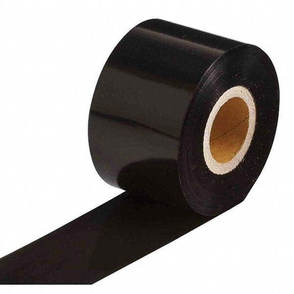 Printer Ribbon: 1.57" Wide, 984' Long, Black, Resin