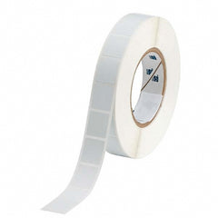 Label Maker Label: White, Polyester, 3,000 per Roll