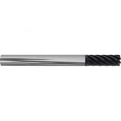 Corner Radius End Mill: 1" Dia, 4-1/8" LOC, 38 deg Helix, Corner Radius End,   Series HS