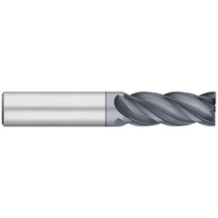 Corner Radius End Mill: 3/4" Dia, 2-1/4" LOC, 0.0300" Radius, 4 Flute, Solid Carbide