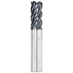 Corner Radius End Mill: 1/2" Dia, 1-1/4" LOC, 0.0600" Radius, 5 Flute, Solid Carbide