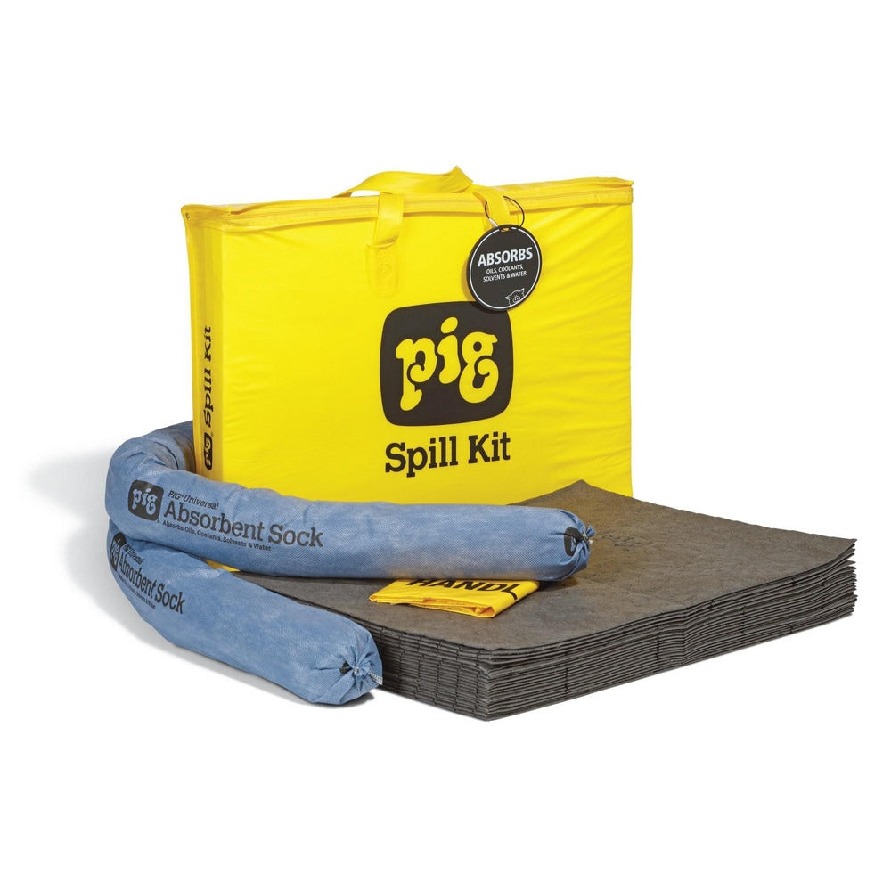 Spill Kits; Kit Type: Water-Based Liquids, Oil-Based Liquids; Application: Universal; Container Type: Bag; Container Size (Lb.): 6; Color: Yellow; Container Material: Polypropylene