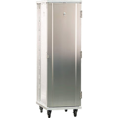 Aluminum Enclosed Transfer Cabinet: 20-7/8" Wide, 27-3/8" Deep, 68" High