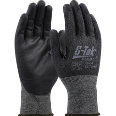 Cut, Puncture & Abrasion-Resistant Gloves: G-Tek 16-541, Size Small, ANSI Cut A4, ANSI Puncture 2, Polyurethane, PolyKor