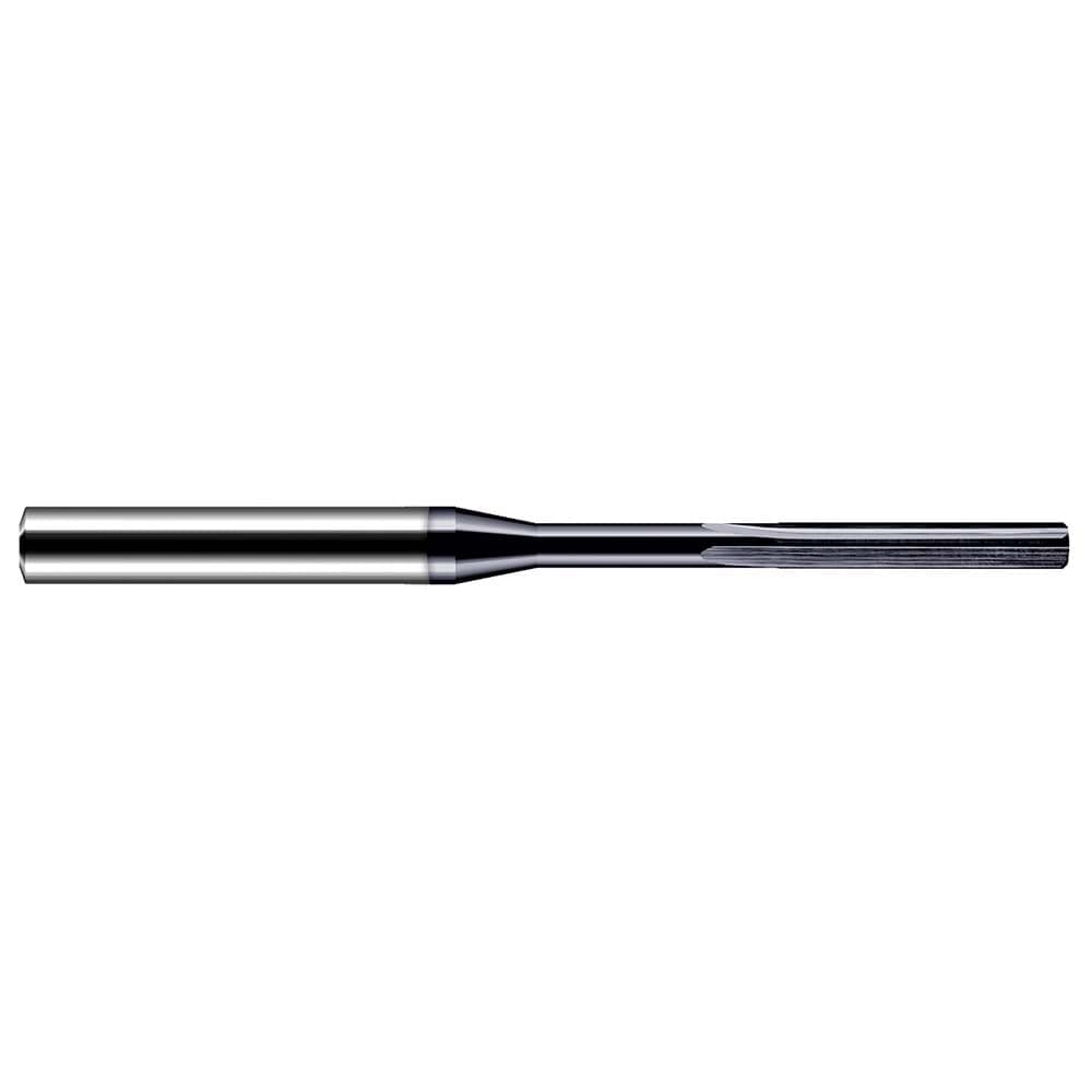 Chucking Reamer: 3/8" Dia, 6" OAL, 1-1/4" Flute Length, Straight-Cylindrical Shank, Solid Carbide