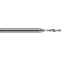 Micro Drill Bit: 2.29 mm Dia, (0.0900"), 180 deg, Solid Carbide