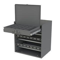 Wire Spool Storage Cabinet Rack: 24 lb Capacity, 3 Levels