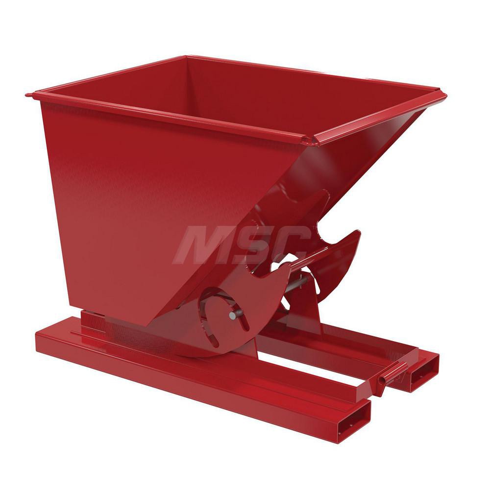 Stationary Tilt Hopper: 6,000 lb Capacity, 34" Wide, 53" Long, 39" High