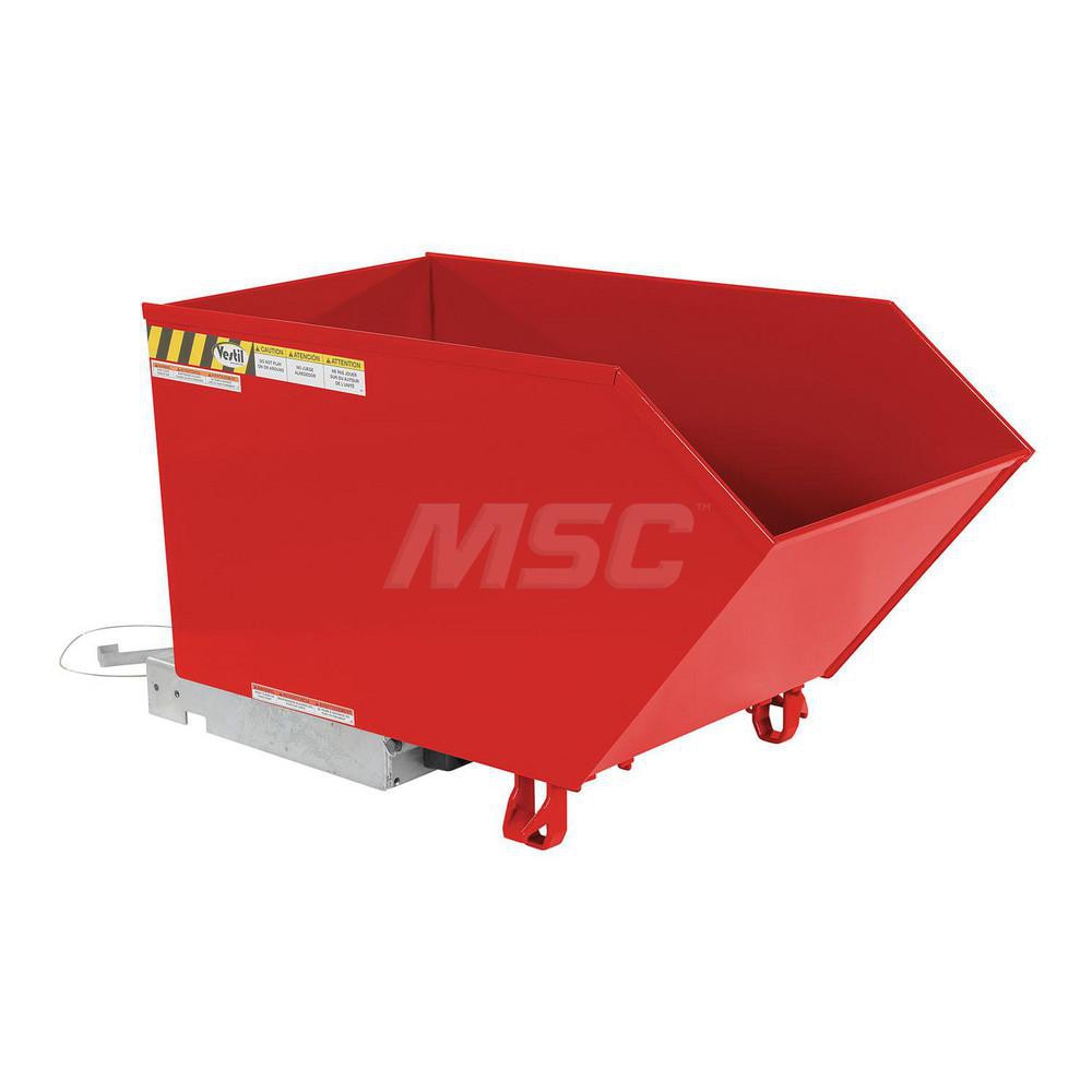 Stationary Tilt Hopper: 2,000 lb Capacity, 27" Wide, 51.19" Long, 28.125" High