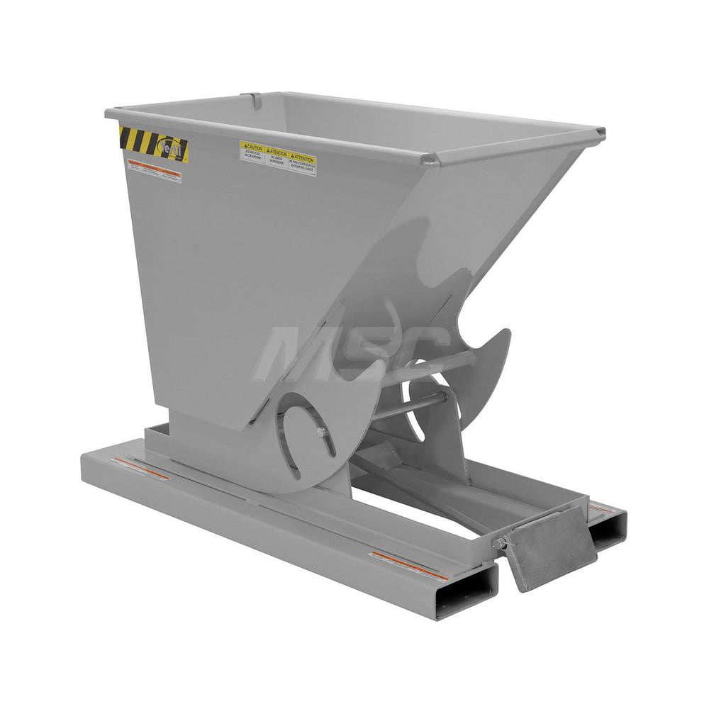 Stationary Tilt Hopper: 4,000 lb Capacity, 26" Wide, 51.88" Long, 38.0625" High