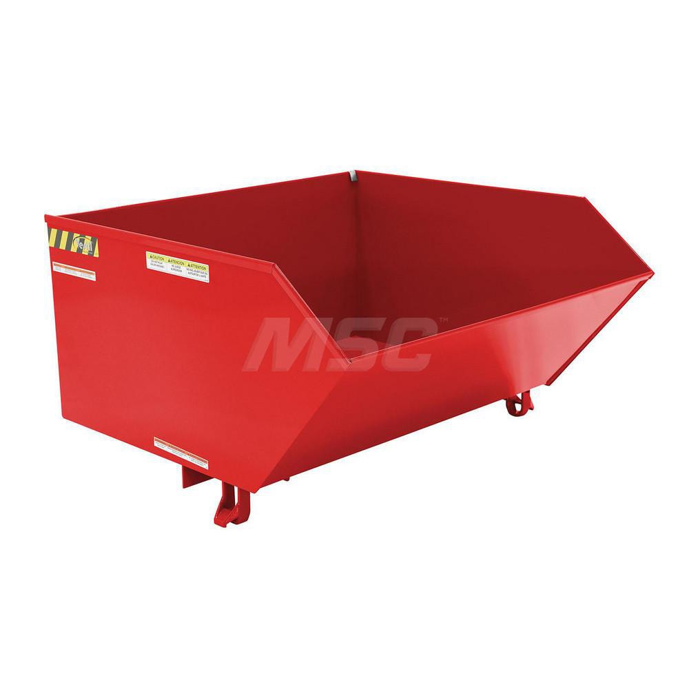 Stationary Tilt Hopper: 2,000 lb Capacity, 51" Wide, 51.19" Long, 28.125" High