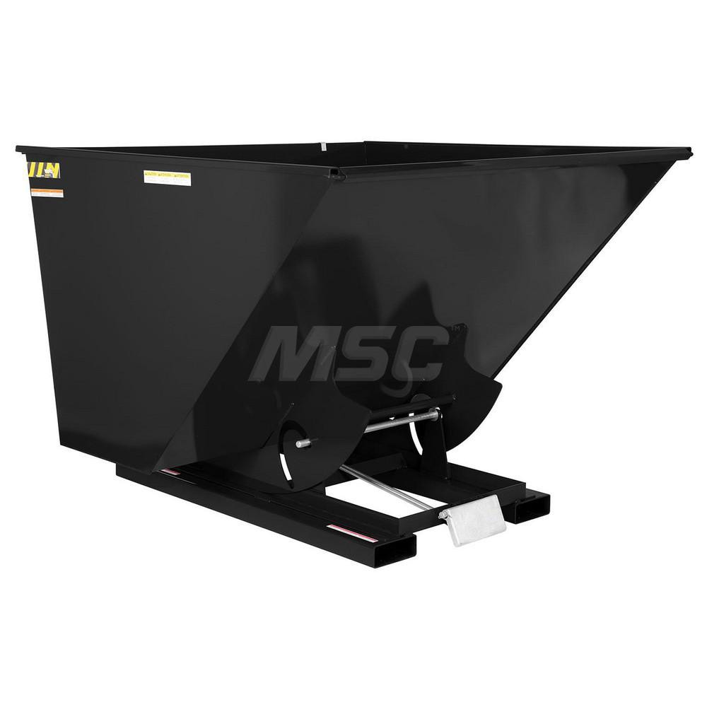 Stationary Tilt Hopper: 6,000 lb Capacity, 70" Wide, 68.38" Long, 51.75" High