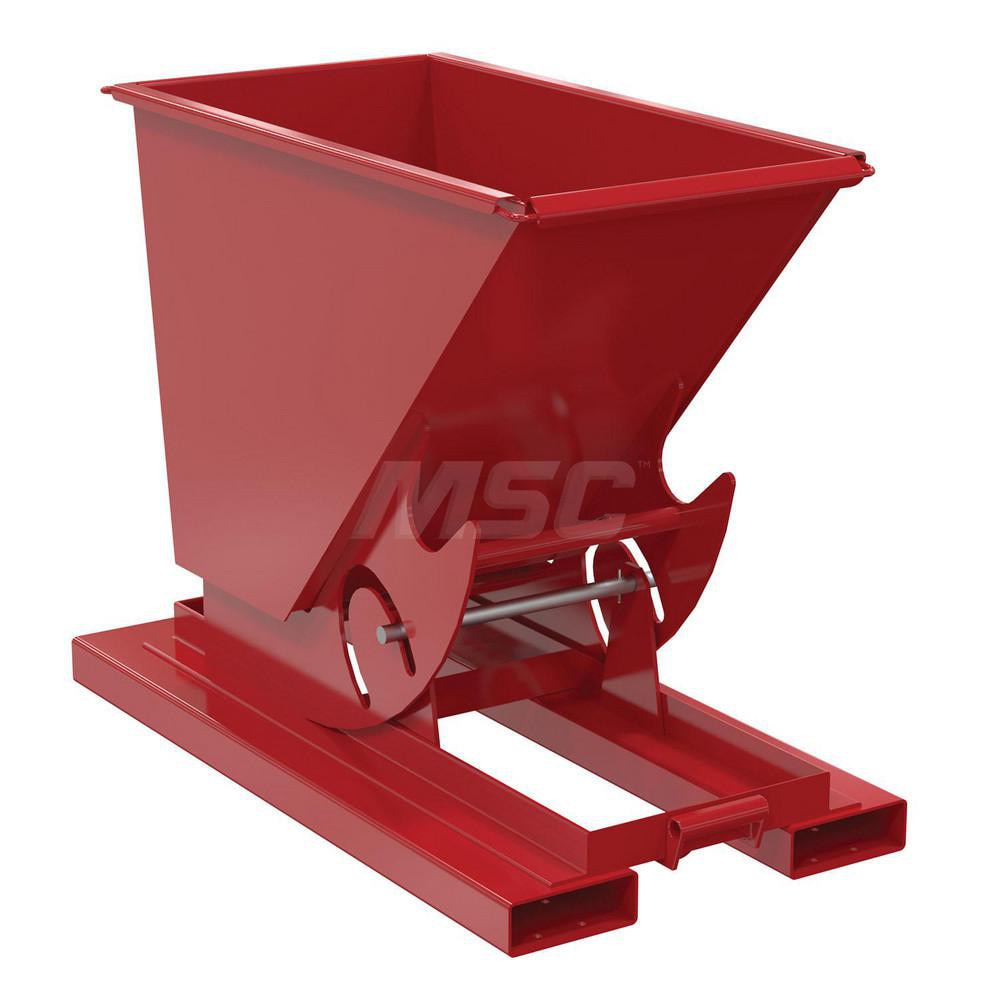 Stationary Tilt Hopper: 6,000 lb Capacity, 26" Wide, 53" Long, 39" High