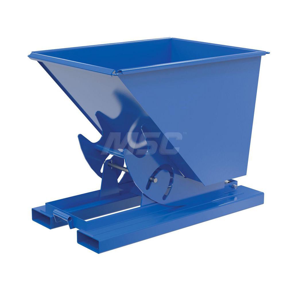 Stationary Tilt Hopper: 2,000 lb Capacity, 34" Wide, 53" Long, 39" High