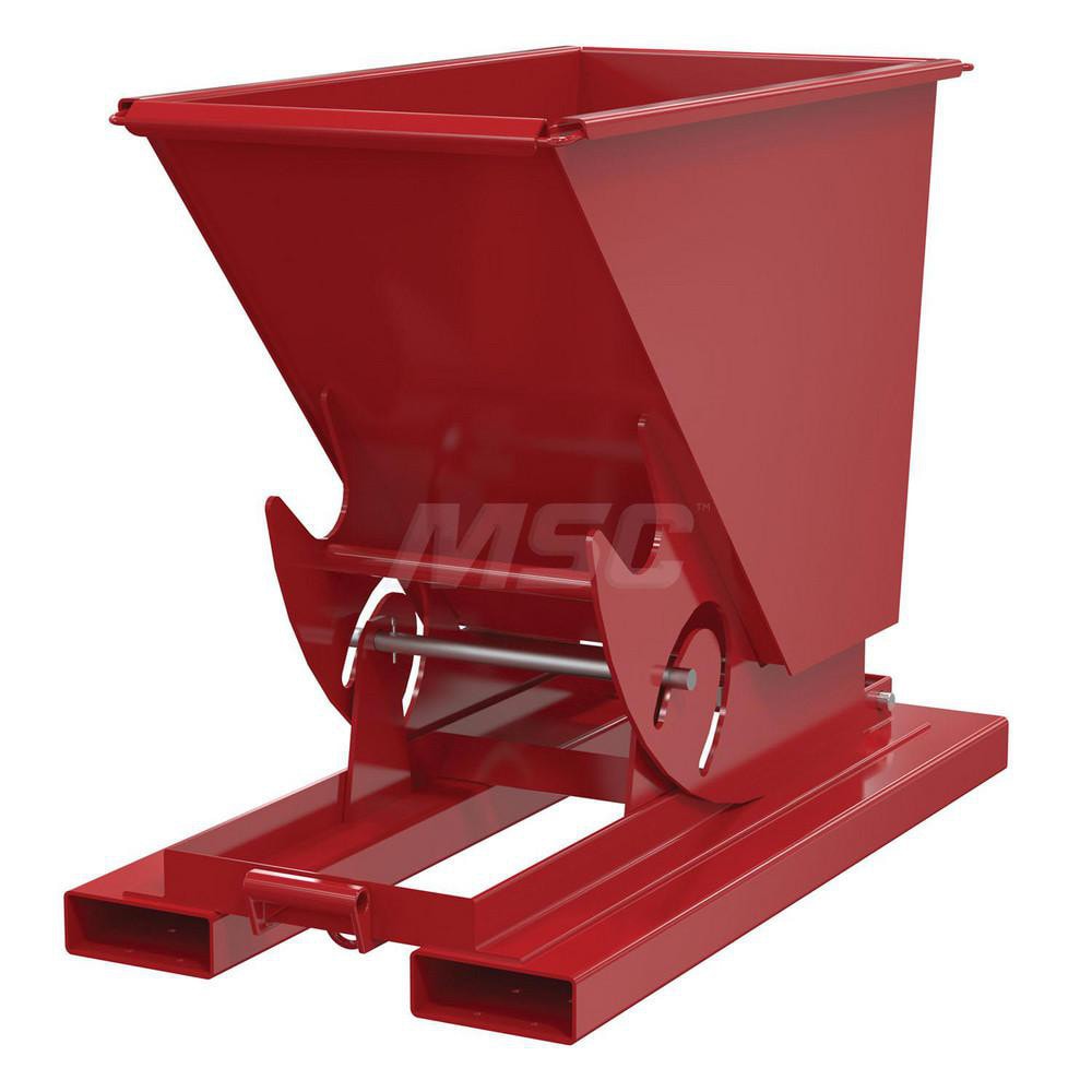 Stationary Tilt Hopper: 6,000 lb Capacity, 26" Wide, 53" Long, 39" High