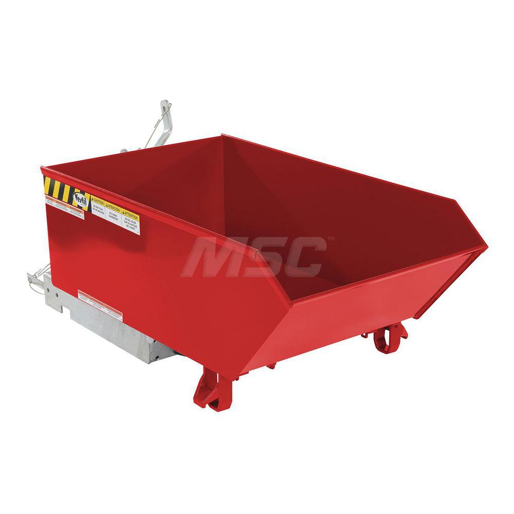 Stationary Tilt Hopper: 2,000 lb Capacity, 27" Wide, 46.13" Long, 21.375" High