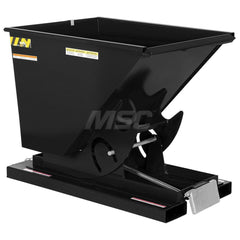 Stationary Tilt Hopper: 2,000 lb Capacity, 34" Wide, 51.75" Long, 38" High