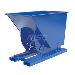 Stationary Tilt Hopper: 6,000 lb Capacity, 32" Wide, 62" Long, 43" High