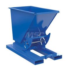 Stationary Tilt Hopper: 2,000 lb Capacity, 26" Wide, 53" Long, 39" High