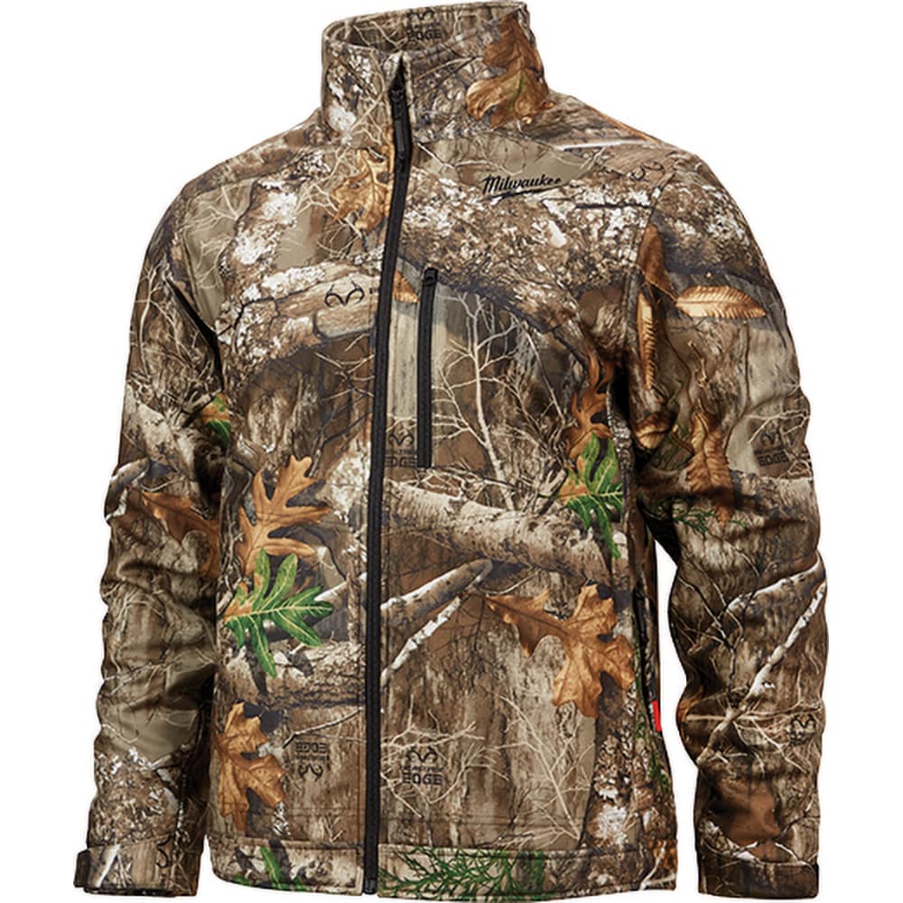 Heated Jacket: Size 2X-Large, Real Tree Camo, Polyester