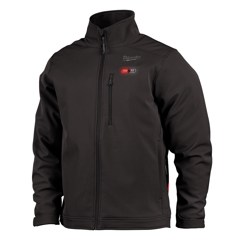 Heated Jacket: Size Large, Black, Polyester